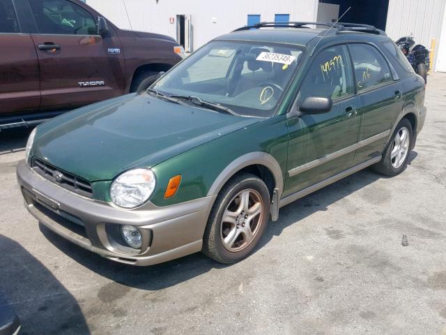 JF1GG68513H809662 - 2003 SUBARU IMPREZA OU GREEN photo 2