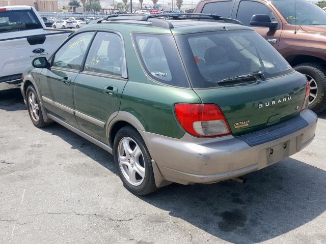 JF1GG68513H809662 - 2003 SUBARU IMPREZA OU GREEN photo 3