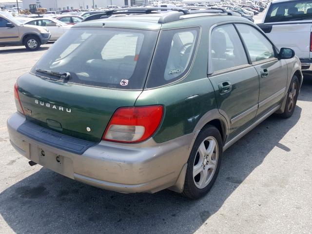 JF1GG68513H809662 - 2003 SUBARU IMPREZA OU GREEN photo 4