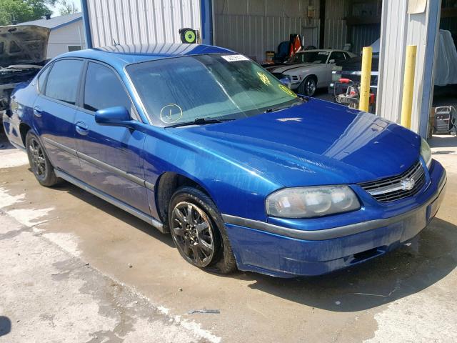 2G1WF52E859107530 - 2005 CHEVROLET IMPALA BLUE photo 1