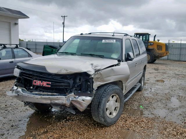 3GKFK16Z45G296387 - 2005 GMC YUKON XL K BEIGE photo 2