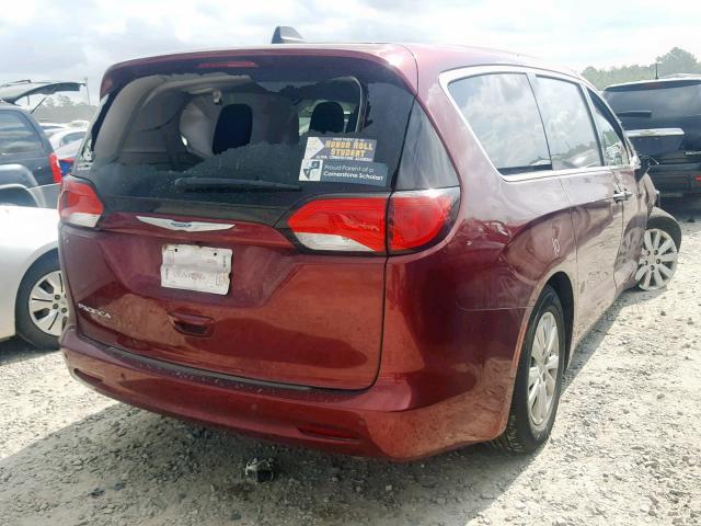 2C4RC1AG6JR130985 - 2018 CHRYSLER PACIFICA L MAROON photo 4