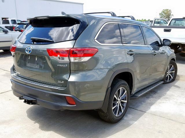 5TDJGRFH2HS035777 - 2017 TOYOTA HIGHLANDER GRAY photo 4