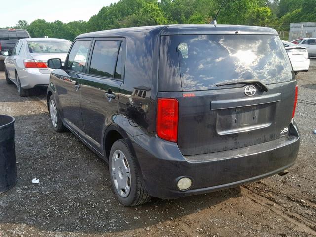 JTLKE50EX91067266 - 2009 TOYOTA SCION XB BLACK photo 3