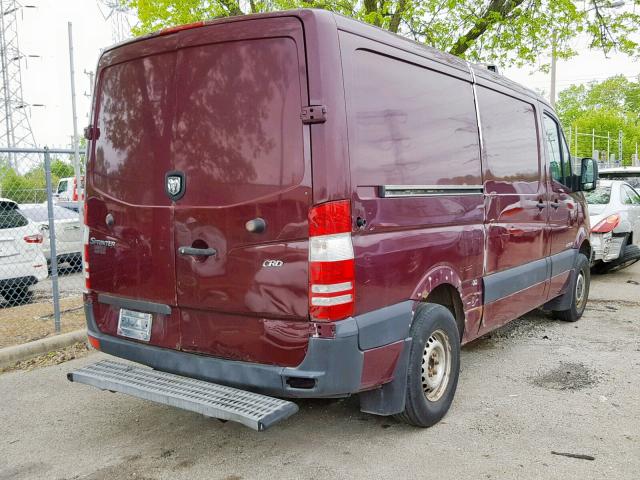 WD0PE745685243364 - 2008 DODGE SPRINTER 2 MAROON photo 4