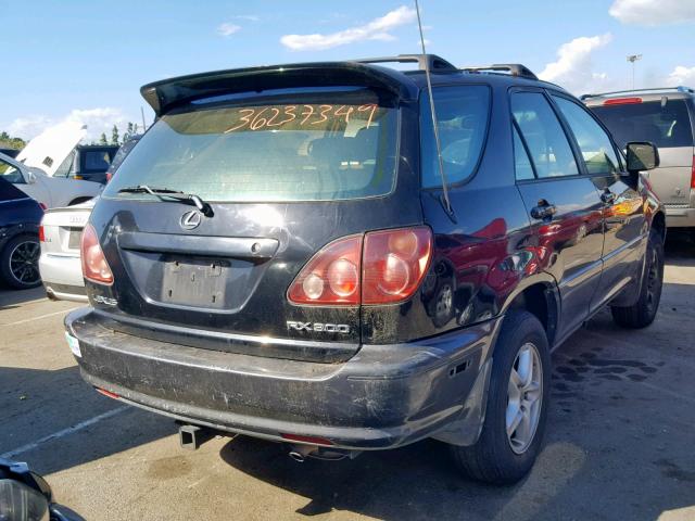 JT6HF10U8Y0098143 - 2000 LEXUS RX 300 BLACK photo 4