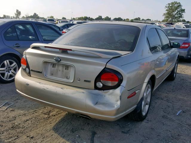 JN1CA31AX1T105344 - 2001 NISSAN MAXIMA GXE TAN photo 4