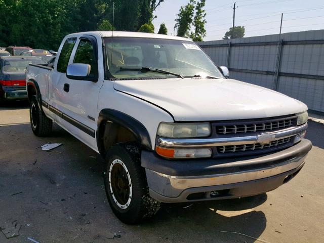 2GCEK19T011299322 - 2001 CHEVROLET SILVERADO WHITE photo 1