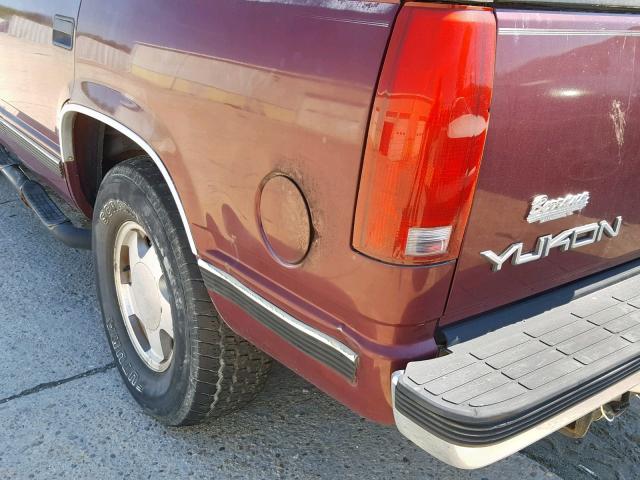 1GKEK13R8WJ714711 - 1998 GMC YUKON RED photo 9