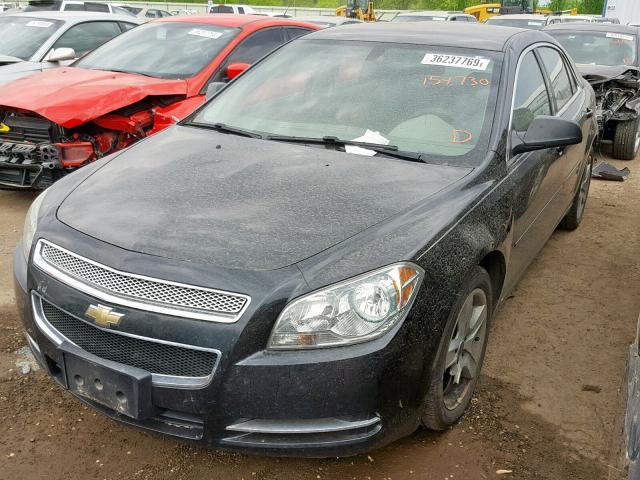 1G1ZG57B494257961 - 2009 CHEVROLET MALIBU LS BLACK photo 2
