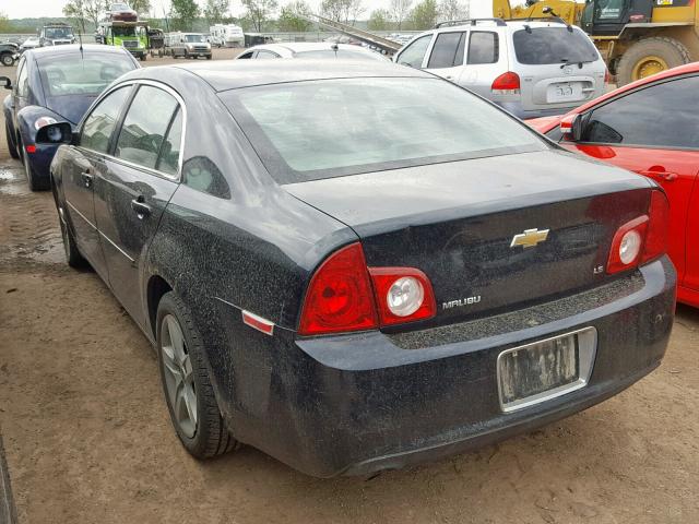 1G1ZG57B494257961 - 2009 CHEVROLET MALIBU LS BLACK photo 3