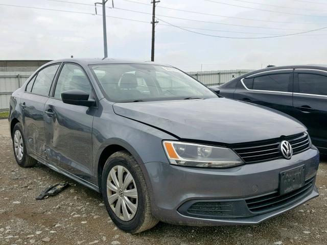 3VW2K7AJ2EM353960 - 2014 VOLKSWAGEN JETTA BASE Մոխրագույն լուսանկար 1