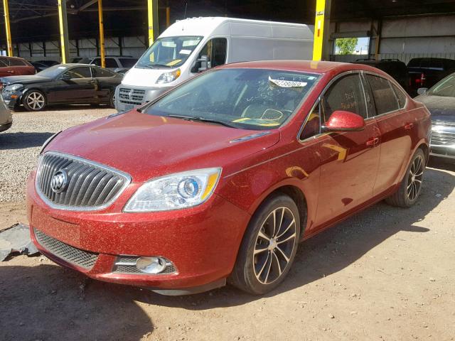 1G4PW5SK7G4175532 - 2016 BUICK VERANO SPO RED photo 2