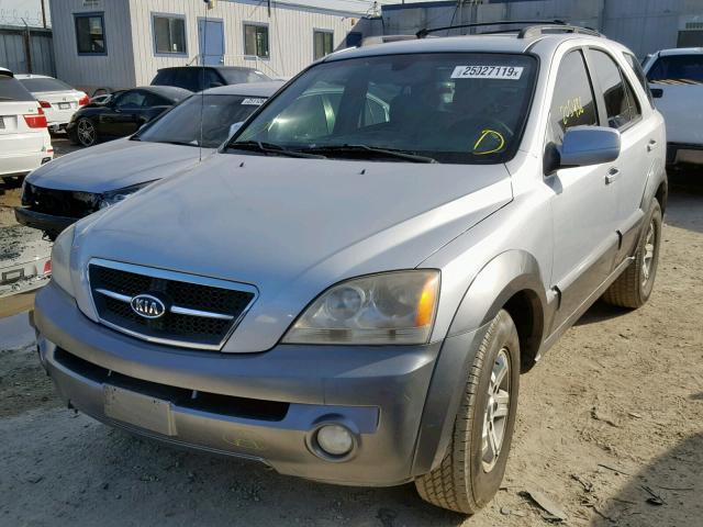 KNDJD733X65515591 - 2006 KIA SORENTO EX SILVER photo 2