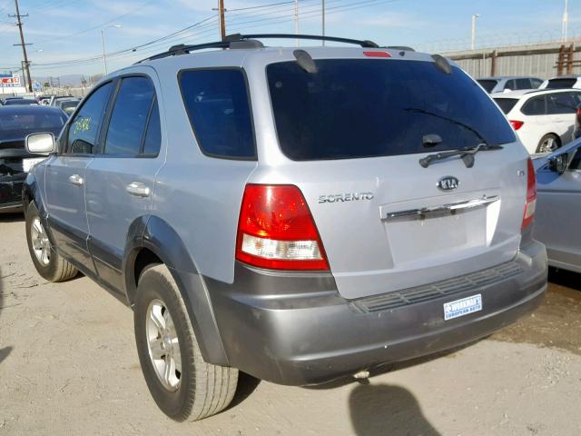 KNDJD733X65515591 - 2006 KIA SORENTO EX SILVER photo 3