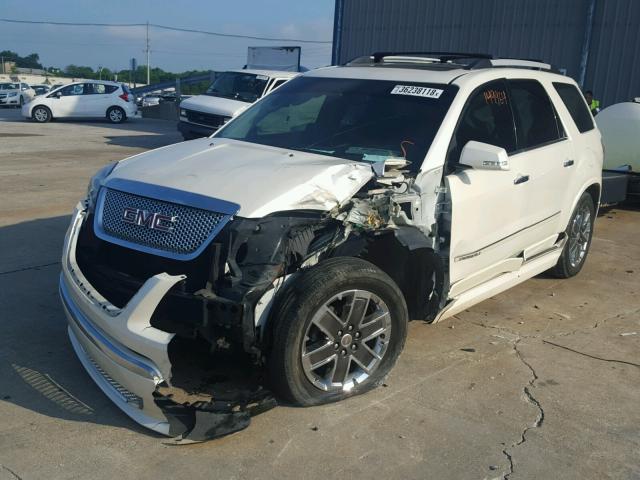 1GKKVTED7BJ331084 - 2011 GMC ACADIA DEN WHITE photo 2