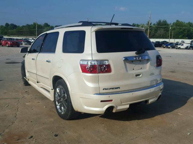 1GKKVTED7BJ331084 - 2011 GMC ACADIA DEN WHITE photo 3