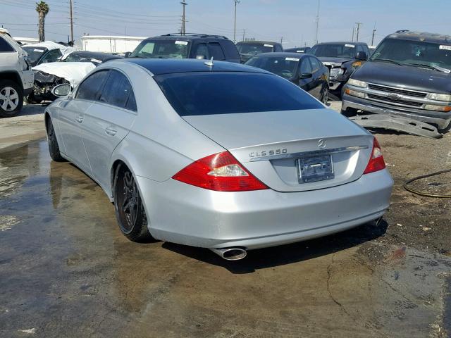 WDDDJ72X37A086514 - 2007 MERCEDES-BENZ CLS 550 SILVER photo 3