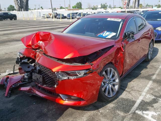 3MZBPAEMXKM103106 - 2019 MAZDA 3 PREMIUM RED photo 2