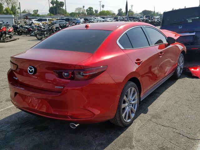 3MZBPAEMXKM103106 - 2019 MAZDA 3 PREMIUM RED photo 4