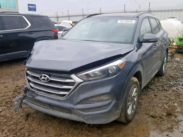 KM8J33A4XHU320165 - 2017 HYUNDAI TUCSON LIM GRAY photo 2