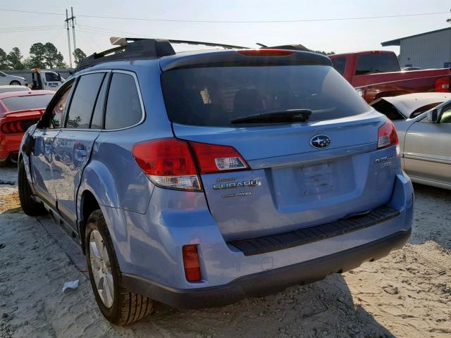 4S4BRBKC6A3331713 - 2010 SUBARU OUTBACK 2. BLUE photo 3