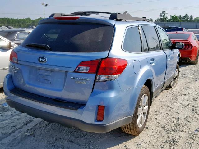 4S4BRBKC6A3331713 - 2010 SUBARU OUTBACK 2. BLUE photo 4