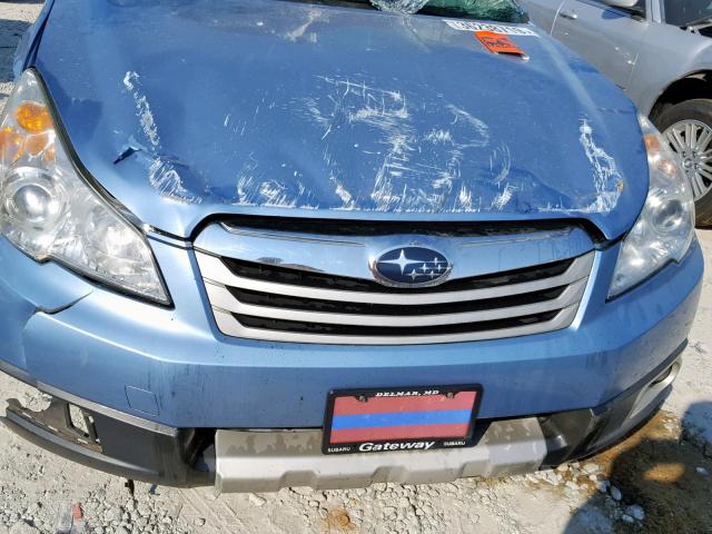 4S4BRBKC6A3331713 - 2010 SUBARU OUTBACK 2. BLUE photo 7