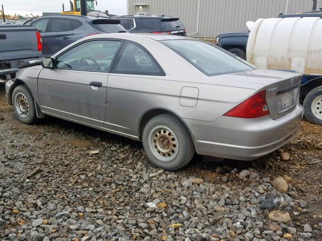 1HGEM21133L809509 - 2003 HONDA CIVIC DX GOLD photo 3