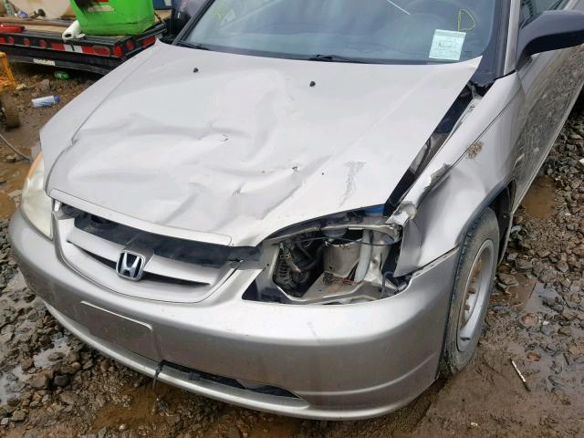 1HGEM21133L809509 - 2003 HONDA CIVIC DX GOLD photo 9