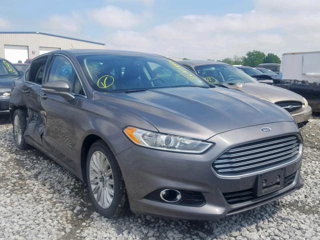 3FA6P0SU2ER239763 - 2014 FORD FUSION TIT GRAY photo 1