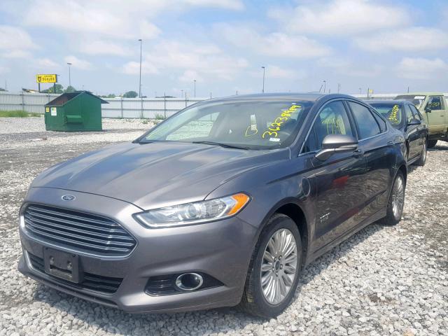 3FA6P0SU2ER239763 - 2014 FORD FUSION TIT GRAY photo 2