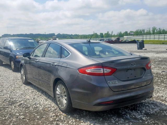 3FA6P0SU2ER239763 - 2014 FORD FUSION TIT GRAY photo 3