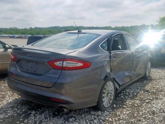 3FA6P0SU2ER239763 - 2014 FORD FUSION TIT GRAY photo 4