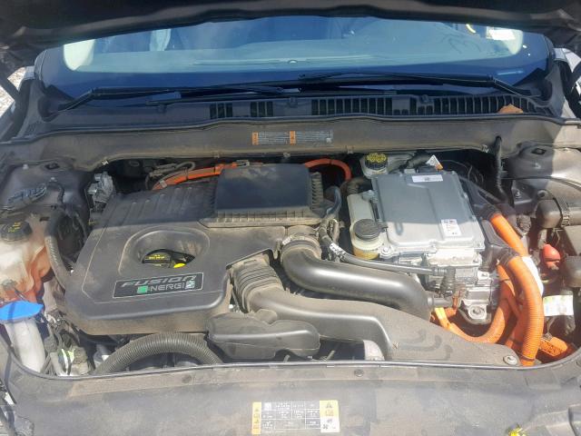 3FA6P0SU2ER239763 - 2014 FORD FUSION TIT GRAY photo 7