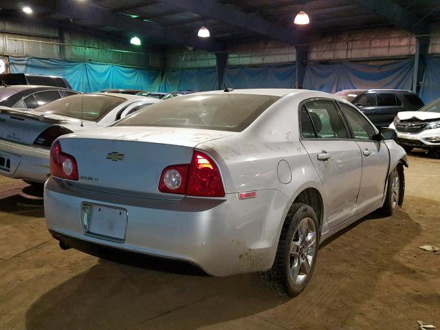 1G1ZC5EB2AF166419 - 2010 CHEVROLET MALIBU 1LT SILVER photo 4