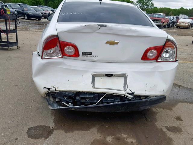 1G1ZC5E18BF335383 - 2011 CHEVROLET MALIBU 1LT WHITE photo 9
