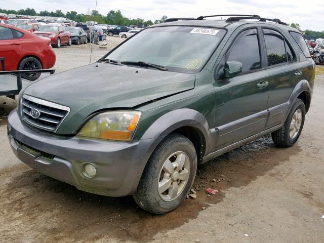 KNDJD736275696648 - 2007 KIA SORENTO EX GREEN photo 2