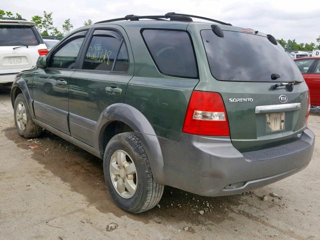 KNDJD736275696648 - 2007 KIA SORENTO EX GREEN photo 3