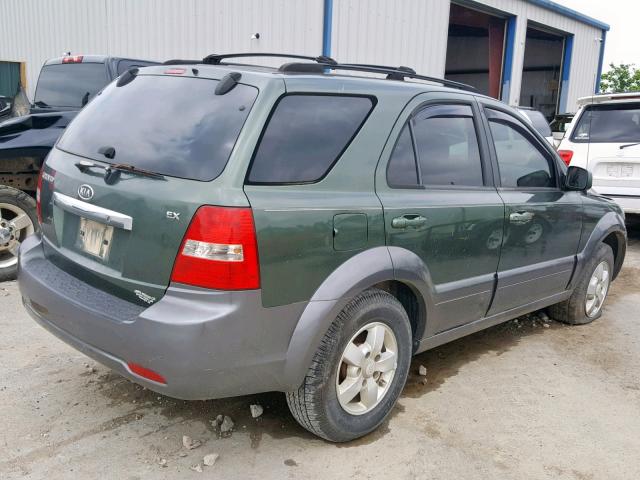 KNDJD736275696648 - 2007 KIA SORENTO EX GREEN photo 4