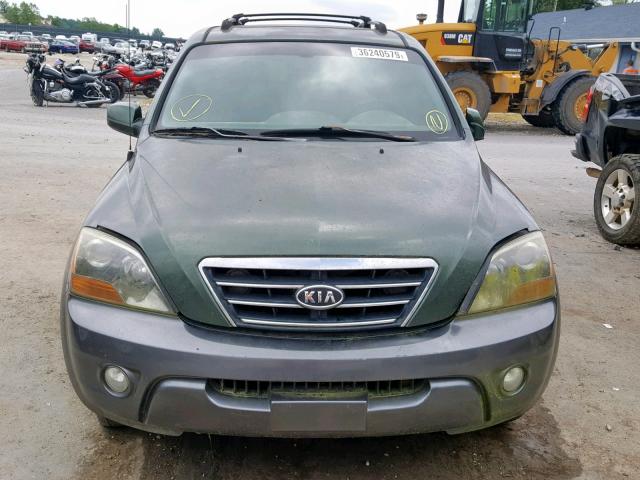 KNDJD736275696648 - 2007 KIA SORENTO EX GREEN photo 9