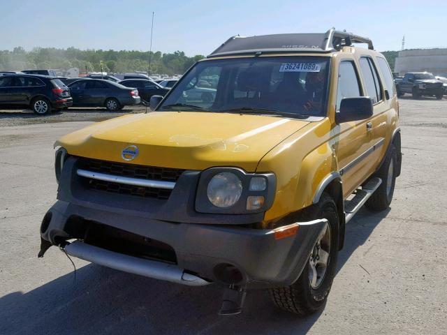 5N1ED28T94C665676 - 2004 NISSAN XTERRA XE YELLOW photo 2