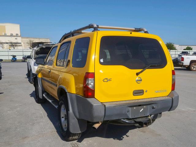 5N1ED28T94C665676 - 2004 NISSAN XTERRA XE YELLOW photo 3