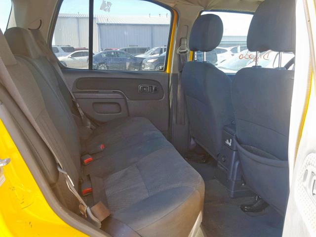 5N1ED28T94C665676 - 2004 NISSAN XTERRA XE YELLOW photo 6