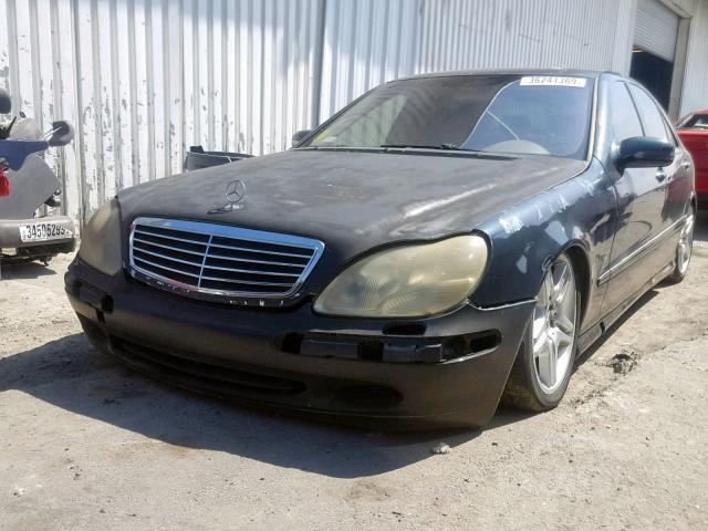 WDBNG75J12A310360 - 2002 MERCEDES-BENZ S 500 GREEN photo 2