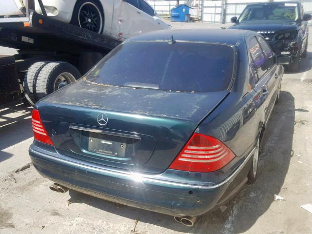 WDBNG75J12A310360 - 2002 MERCEDES-BENZ S 500 GREEN photo 4