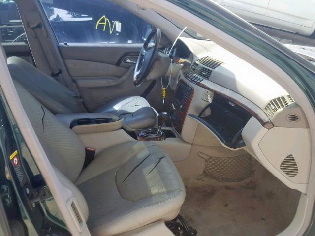 WDBNG75J12A310360 - 2002 MERCEDES-BENZ S 500 GREEN photo 5