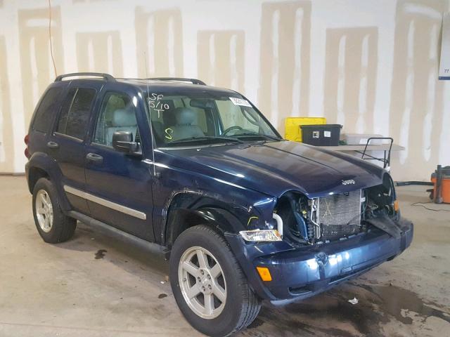 1J4GL58K76W130642 - 2006 JEEP LIBERTY LI BLUE photo 1