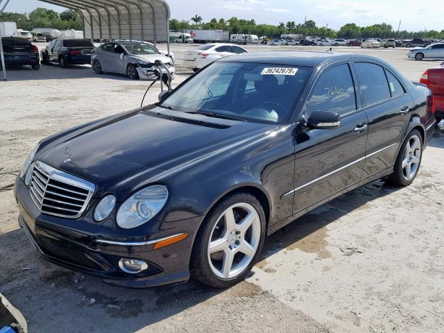 WDBUF56X69B388112 - 2009 MERCEDES-BENZ E 350 BLACK photo 2