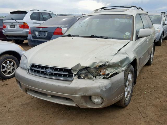 4S3BH686646609562 - 2004 SUBARU LEGACY OUT GOLD photo 2